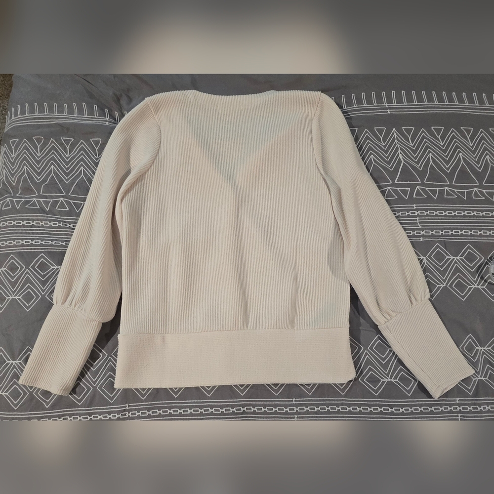 Madewell Ottoman Ribbed Vneck Cardigan Size Small - Picture 6 of 7